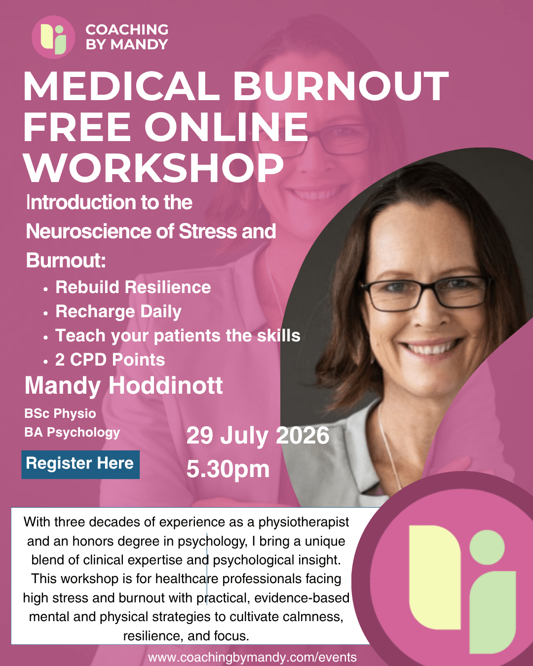 Medical Burnout Free Online Workshop